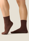 MoveActive Crew Non Slip Grip Socks - Espresso