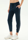 Splits59 Airweight Jogger 7/8 with Piping - Indigo/White