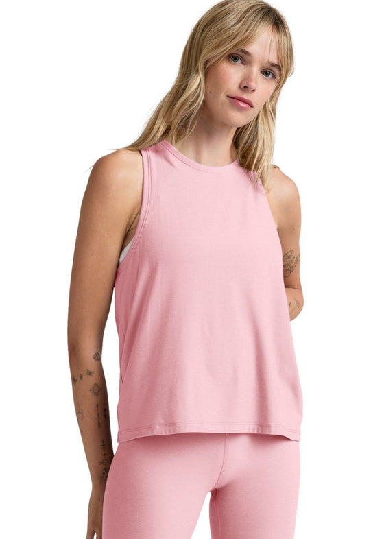 Beyond Yoga Featherweight Rebalance Tank - Frosty Pink Heather