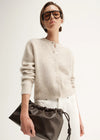 Elka Abigail Knit Cardigan  - White Marble