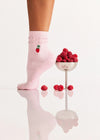 MoveActive Classic Crew Grip Socks - Raspberry Ruffle Pink