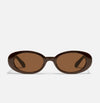 Quay Felt Cute Brown Gold