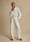 Varley The Wide Leg Pant 30" - Ivory Marl