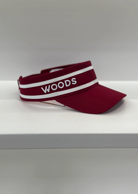 Viktoria & Woods Woods Visor - Red/Ivory