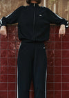 P.E Nation Retreat Knit Jacket - Black/Whisper White