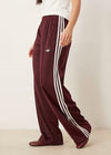adidas Adicolor Loose Firebird Track Pants - Maroon/Off White