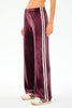 Splits59 Heritage Velour Pant - Dark Cherry/White