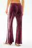 Splits59 Heritage Velour Pant - Dark Cherry/White