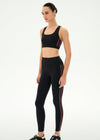 Splits59 Margot Rigor 7/8 Legging - Black/Dark Cherry