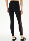 Splits59 Margot Rigor 7/8 Legging - Black/Dark Cherry