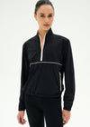 Splits59 Lyle Woven Nylon Pullover - Black/Creme
