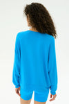 Splits59 Andie Oversized Fleece Sweatshirt - Riviera