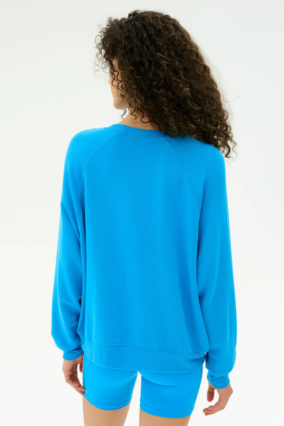 Splits59 Andie Oversized Fleece Sweatshirt - Riviera