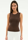 Splits59 Carter Airweight Lite Tank - Dark Chocolate