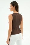 Splits59 Carter Airweight Lite Tank - Dark Chocolate