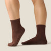MoveActive Crew Non Slip Grip Socks - Espresso