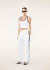 P.E Nation Relay Spray Track Pant - White/Dark Navy