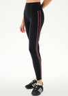 Splits59 Margot Rigor 7/8 Legging - Black/Dark Cherry