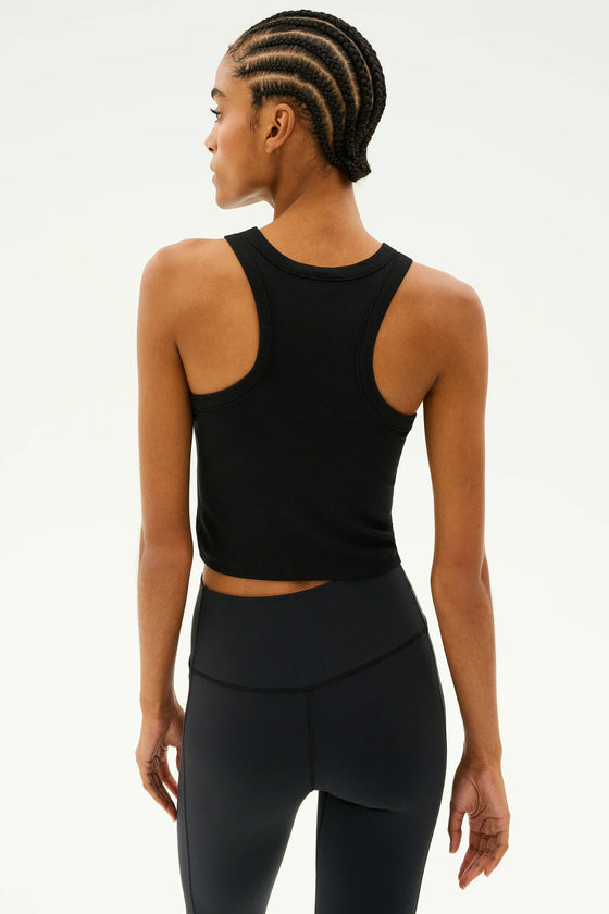 Splits59 Kiki Rib Crop Tank - Black