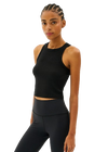 Splits59 Kiki Rib Crop Tank - Black