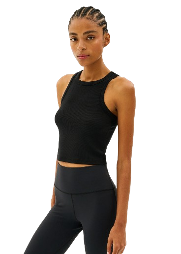 Splits59 Kiki Rib Crop Tank - Black