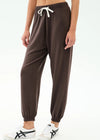 Splits59 Andie Oversized Fleece Sweatpant - Dark Chocolate