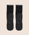 MoveActive Crew Non Slip Grip Socks - Black Polka Ruffle