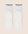 MoveActive Crew Non Slip Grip Socks - White Polka Ruffle