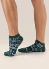 Move Active Classic Low Rise Grip Socks - Snow Pine
