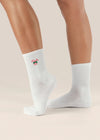MoveActive Classic Crew Low Rise Grip Socks - Candy Cane