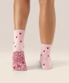 MoveActive Classic Crew Grip Socks - Love Me Pink