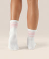 MoveActive Classic Crew Grip Sock - Pink Stripes