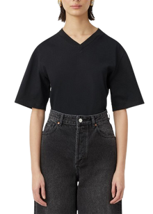 C&M Camilla and Marc Laufey V-Neck Tee - Black