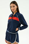 Splits59 Carrie Woven Nylon Jacket - Indigo/Red
