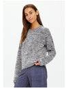 The Upside Armada Skylar V Neck Sweater - Blue Marle
