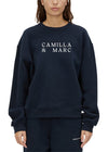 C&M Camilla and Marc Era Graphic Sweater - Navy/White