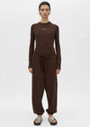 C&M Camilla and Marc Tia Logo Track Pant - Bitter Chocolate
