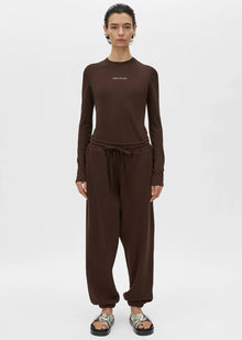 C&M Camilla and Marc Tia Logo Track Pant - Bitter Chocolate