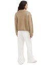 Vacation Club Collared Knit Jumper - Khaki
