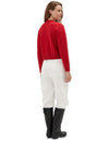 Vacation Club Crew Neck Cardigan - Red