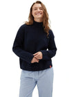 Vacation Club Mock Neck Knit - Navy