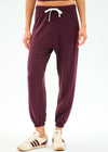 Splits59 Andie Oversized Fleece Sweatpant - Dark Cherry