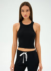 Splits59 Kiki Rib Crop Tank - Black