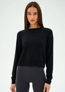  Splits59 Brooks Fleece Long Sleeve Sweatshirt - Black
