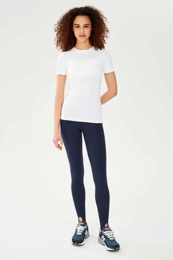 Splits59 Louise Rib Short Sleeve White