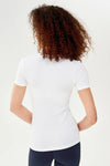 Splits59 Louise Rib Short Sleeve White