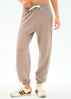 Splits59 Andie Oversized Fleece Sweatpant - Latte