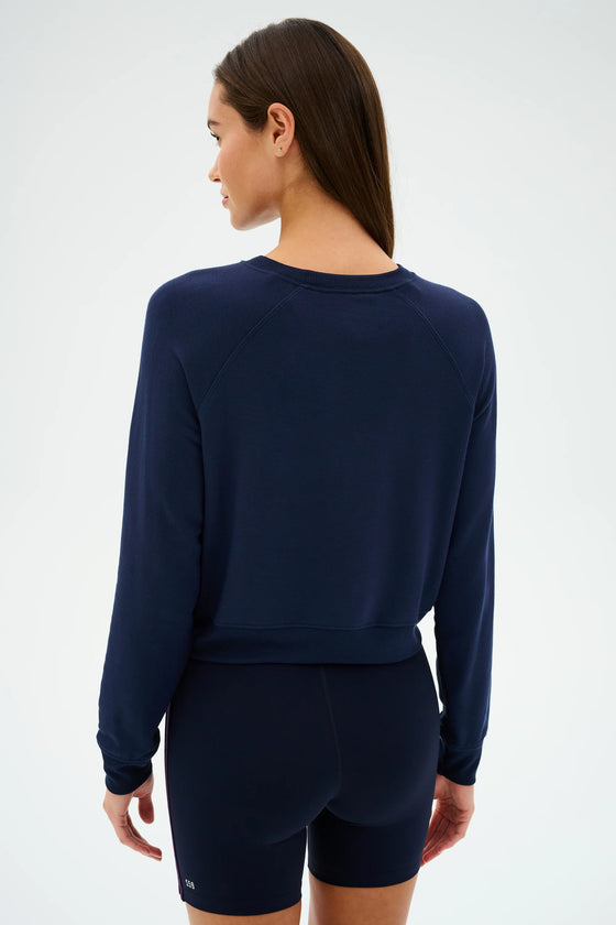 Splits59 Brooks Fleece Long Sleeve Sweatshirt - Indigo