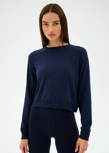  Splits59 Brooks Fleece Long Sleeve Sweatshirt - Indigo