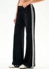 Splits59 Heritage Velour Pant - Black/Creme